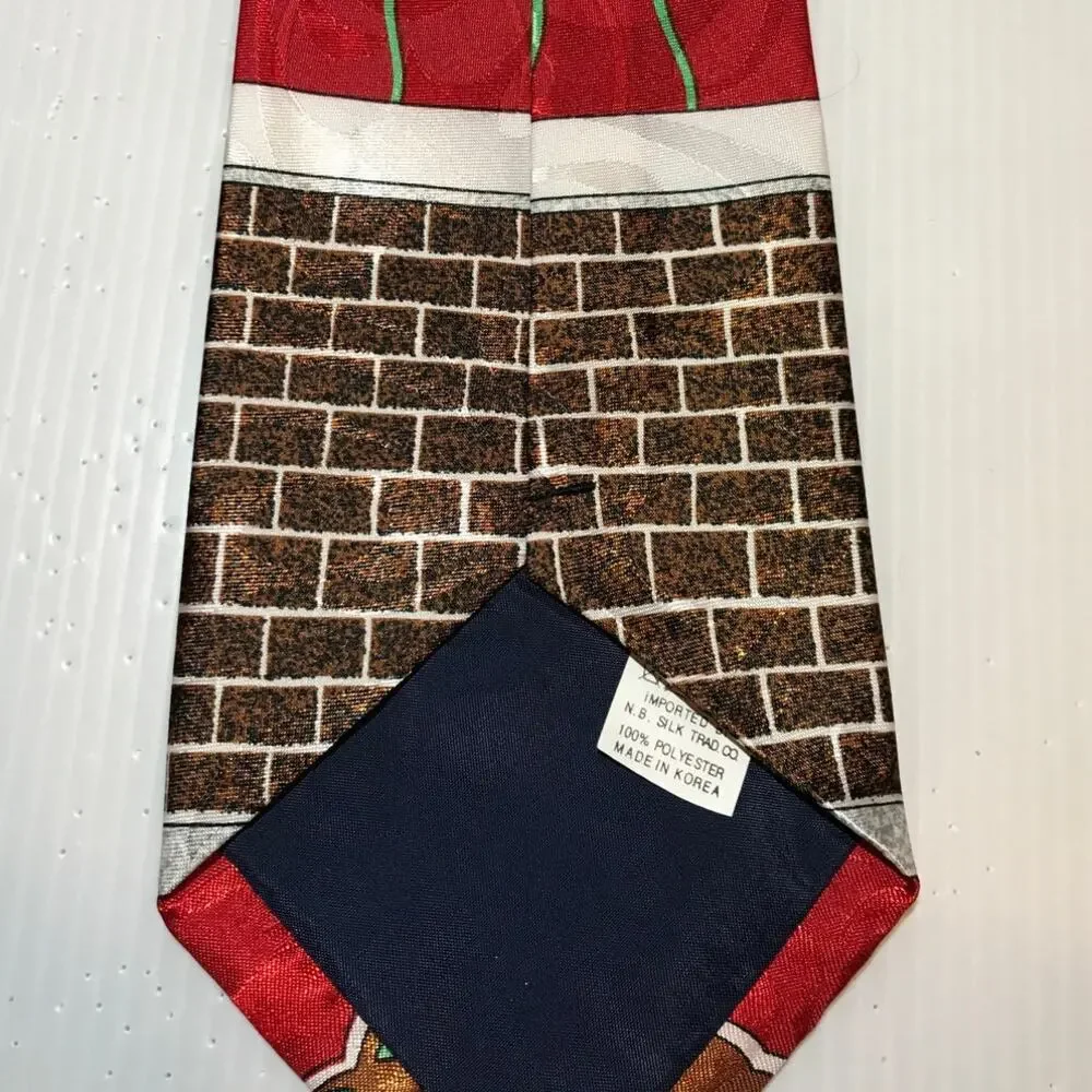 Renaissance Santa Claus Christmas Short Wide Mens Necktie